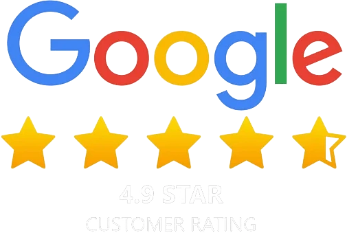 Google 4.9 star customer rating