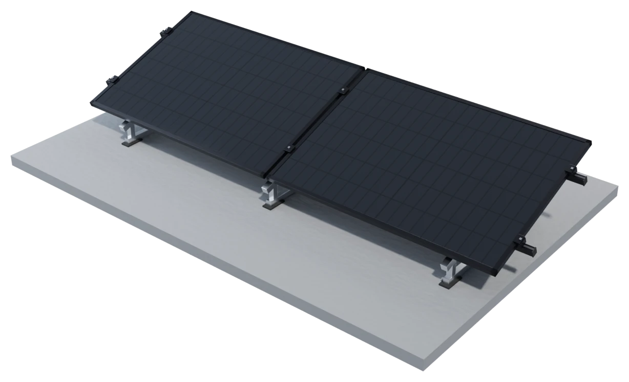 Angled solar mounting
