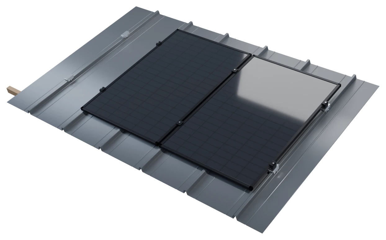 Klip-Lok solar mounting