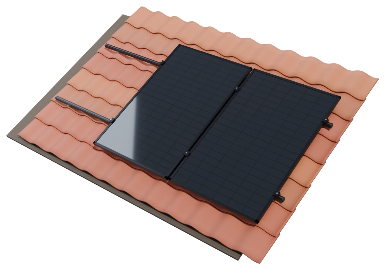 Tile roof solar mounting